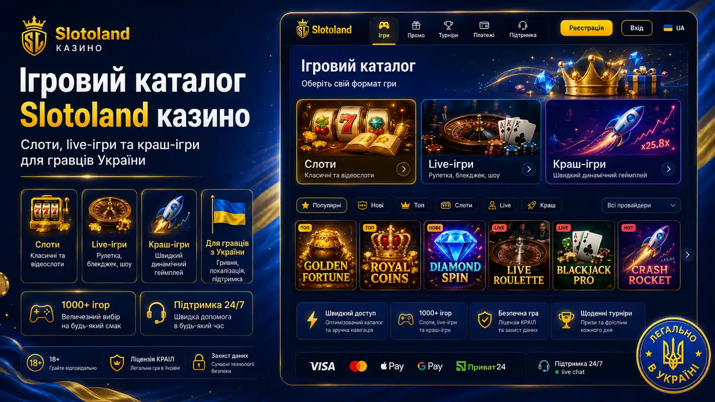Каталог слотів Слотоленд &mdash; Gates of Olympus, Aviator, Sweet Bonanza
